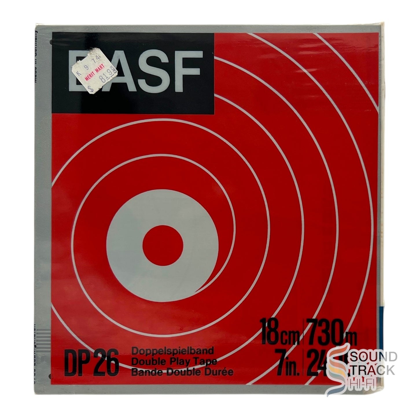 BASF DP26 Double Play Reel Tape 18cm 730m 7in 2400ft New Sealed Made In Germany