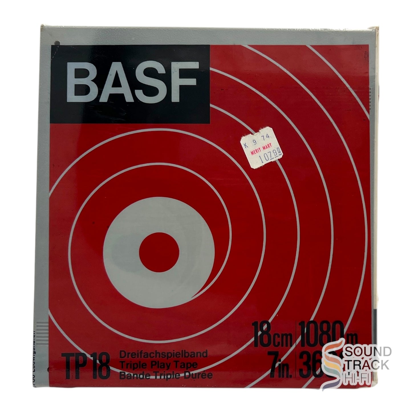 BASF TP18 Triple Play Reel Tape 18cm 1080m 7in 3600ft New Sealed Made In Germany