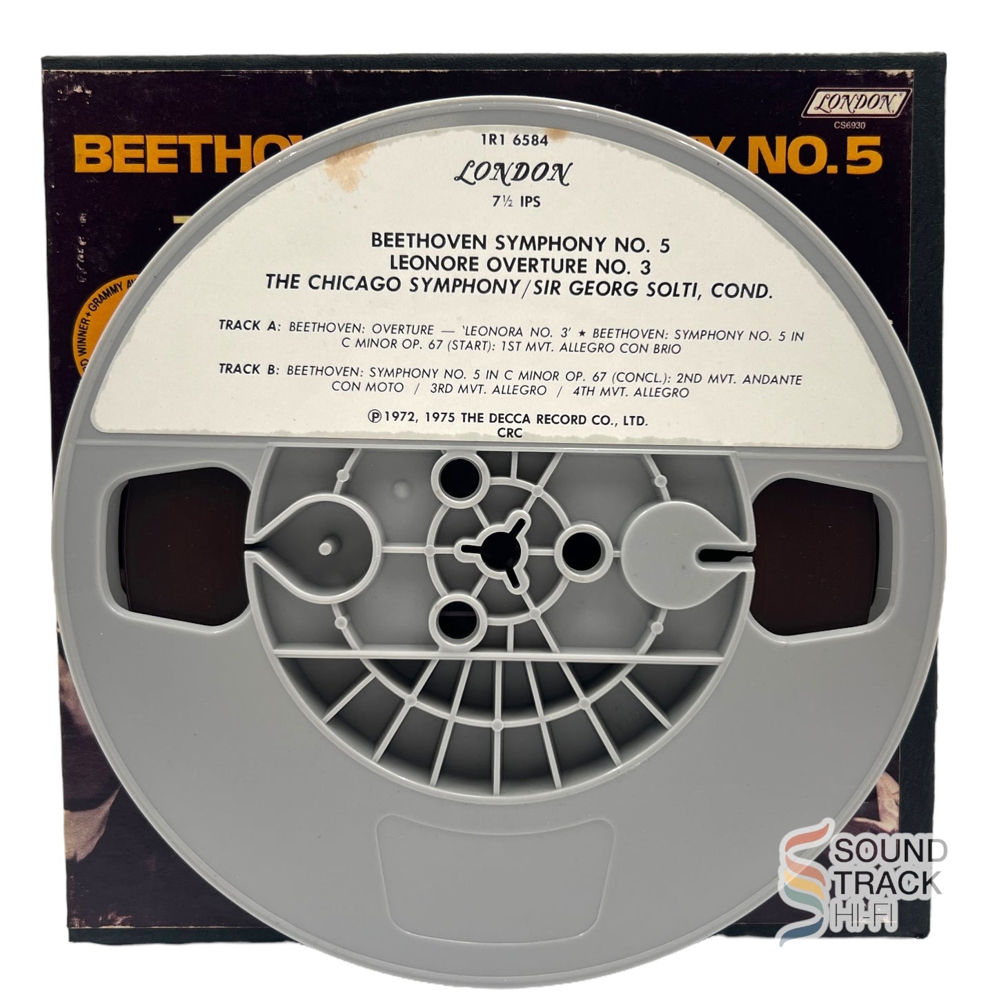 Beethoven Symphony No 5 George Solti Chicago Symphony 7 1/2 IPS Reel Tape London