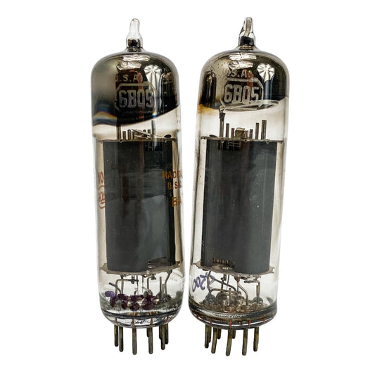 RCA 6BQ5 Grey Plate Halo Getter Matched Vacuum Tubes