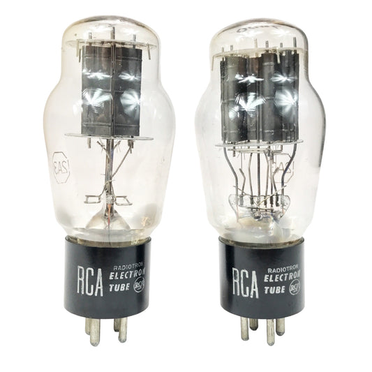 RCA 2A3 Black Plate Matched Vacuum Tubes