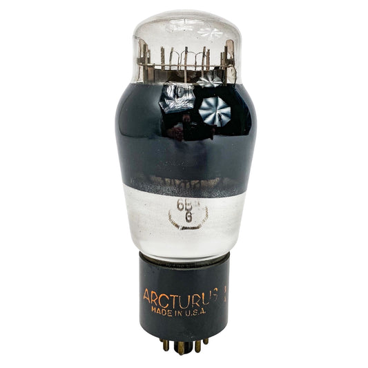 Arcturus 6B4G Black Plate Bottom D Getter Smoked and Chrome Glass Vacuum Tube