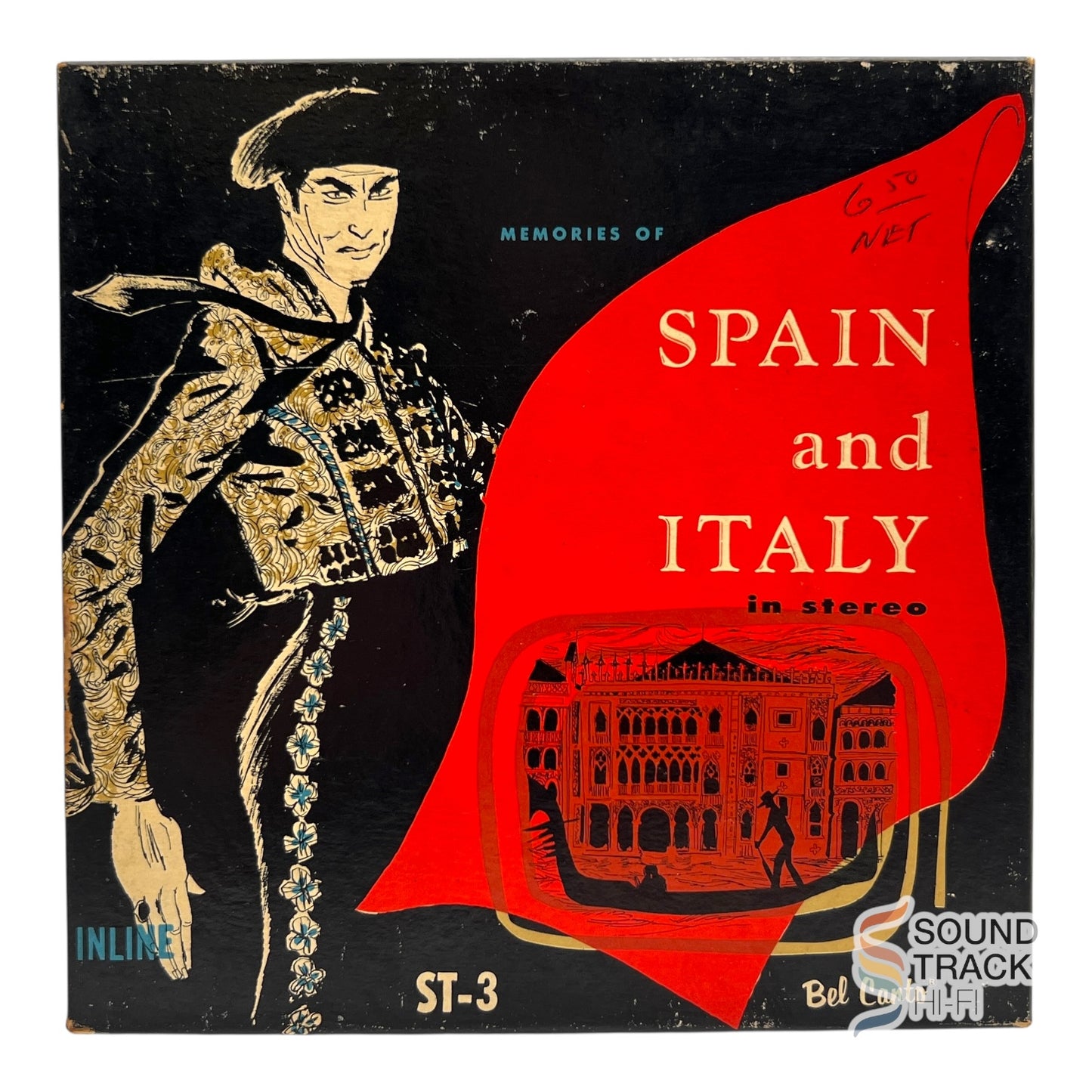 Memories Of Spain and Italy Carlos Baptista 2 Track 7.5 IPS Reel Tape Bel Canto