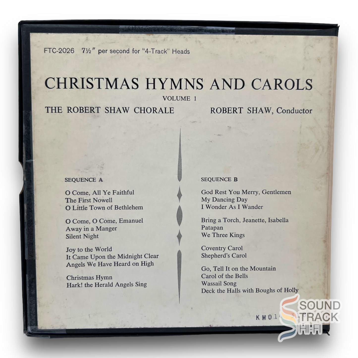 Christmas Hymns And Carols Robert Shaw Reel to Reel Tape 7 1/2 IPS RCA