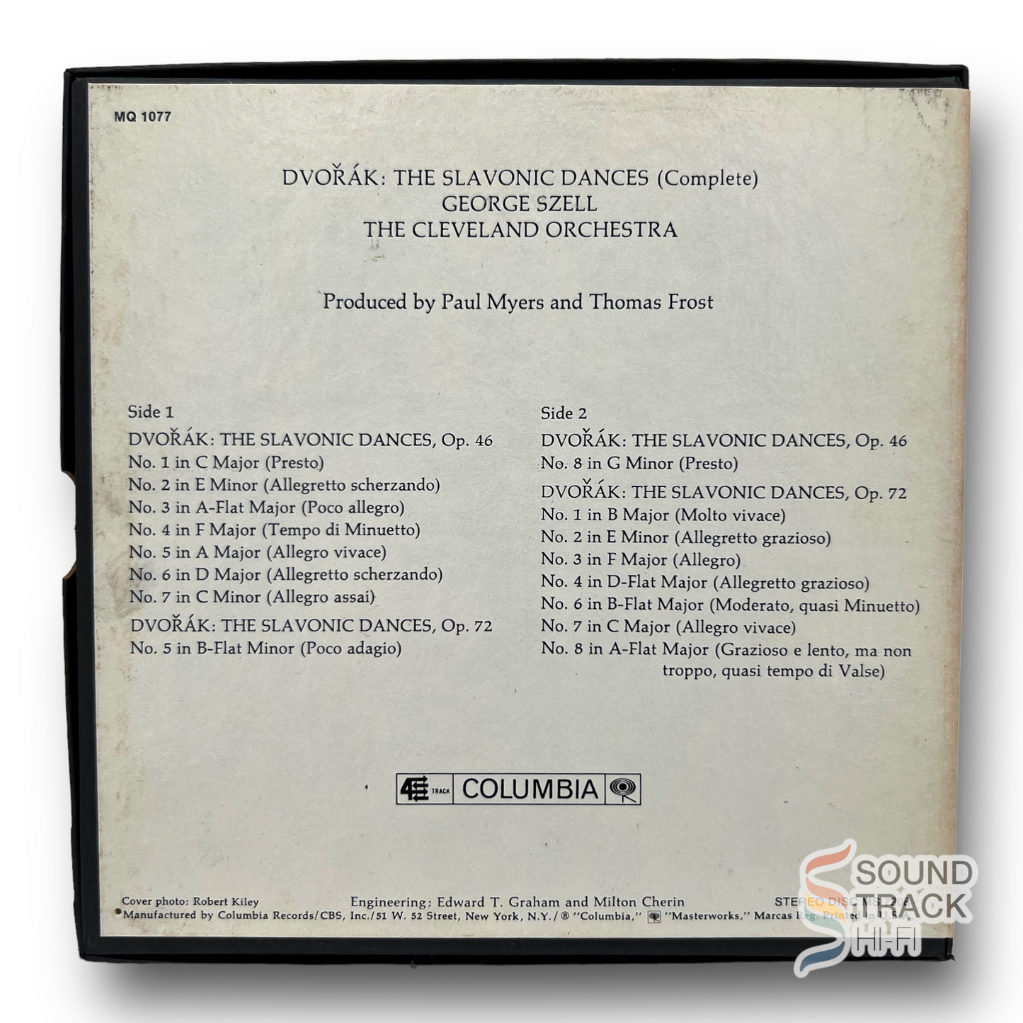 Dvorak The Slavonic Dances Cleveland Orchestra Szell 7.5 IPS Reel Tape Columbia