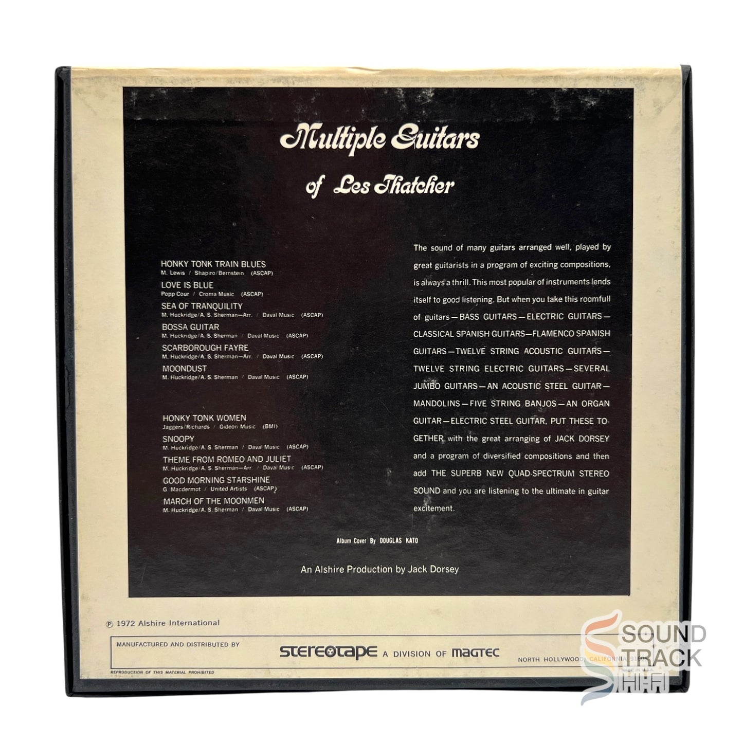 Multiple Guitars Of Les Thatcher Quadraphonic Reel to Reel Tape Audio Spectrum