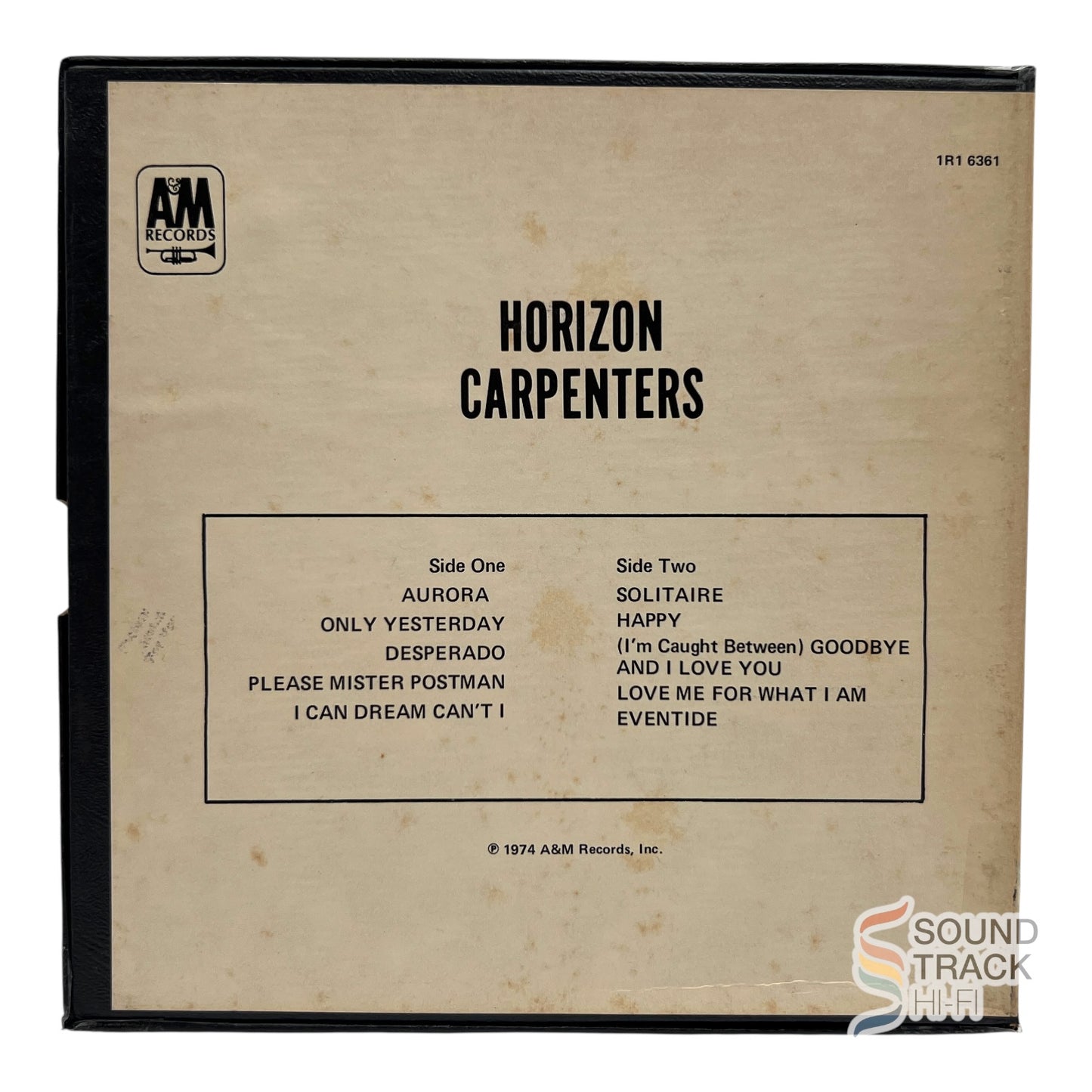 Horizon By Carpenters 3 3/4 IPS Reel Tape A&M