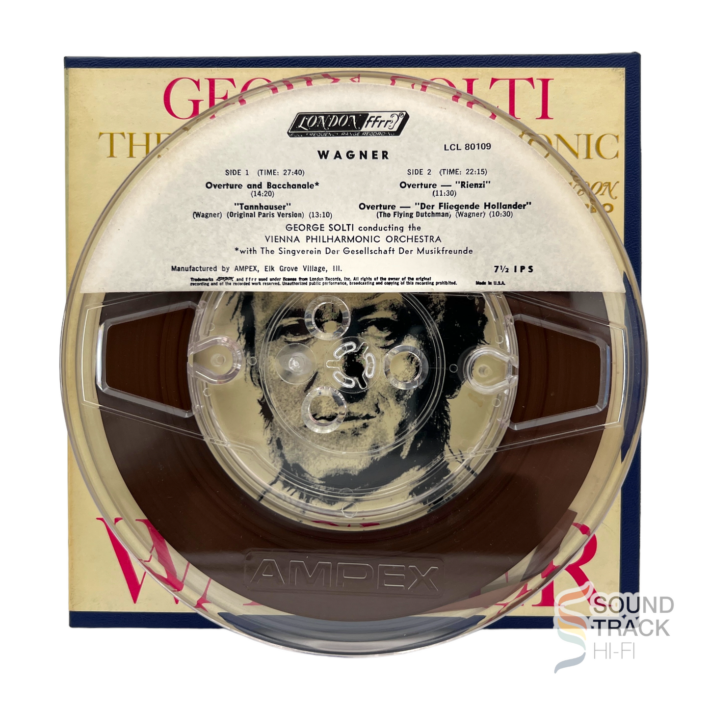 Wagner George Solti conducting Vienna Philharmonic 7 1/2 IPS Reel Tape London