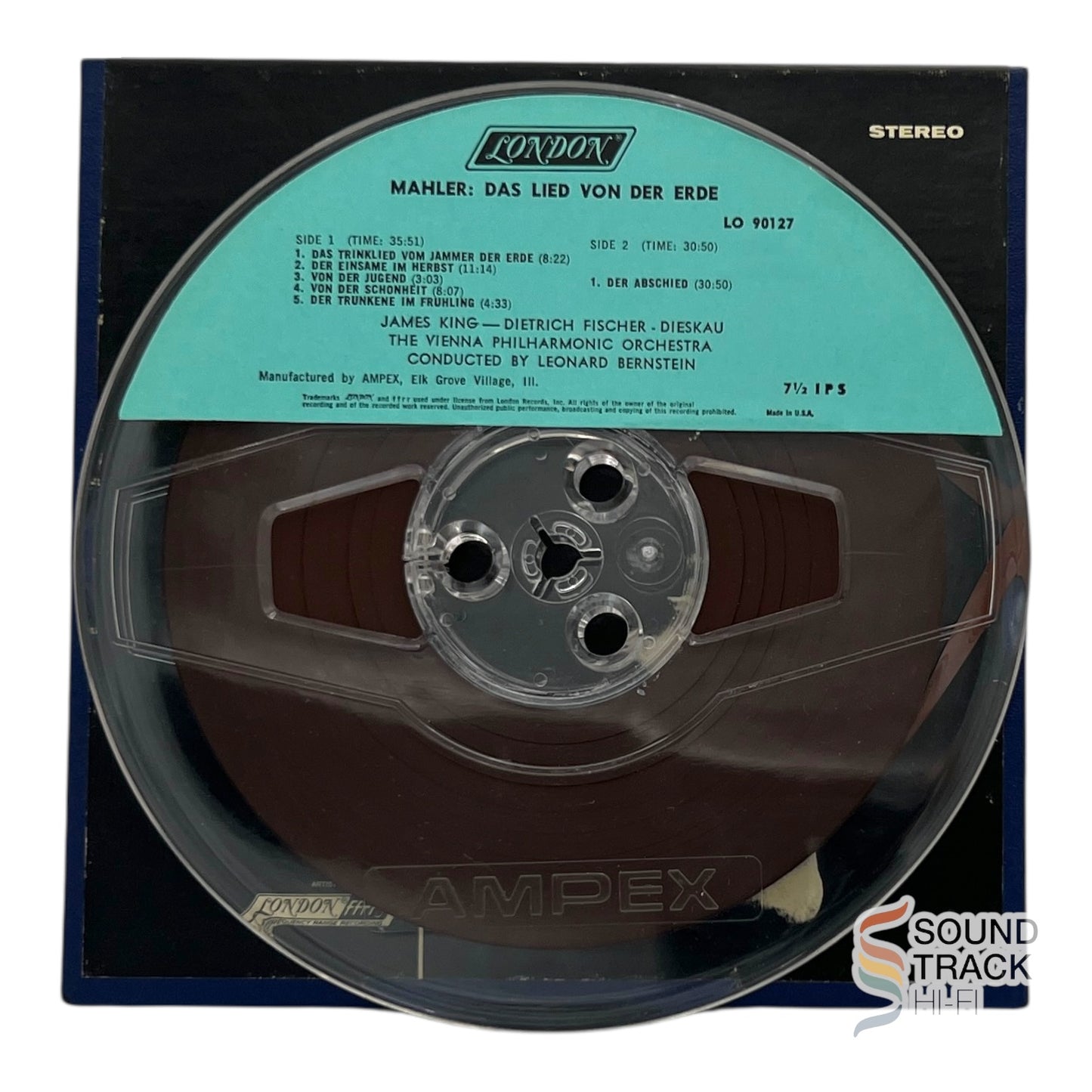 Mahler Das Lied Von Der Erde Bernstein 7 1/2 IPS Reel Tape London