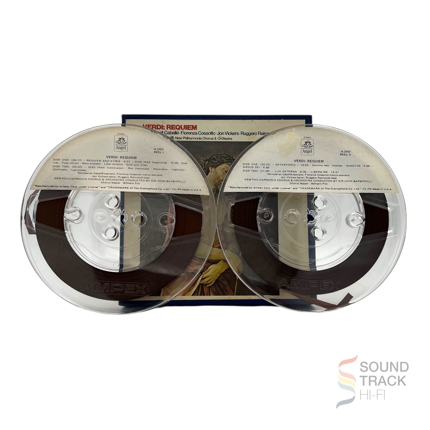 Verdi Requiem Sir John Barbirolli 7 1/2 IPS Reel Tape Angel