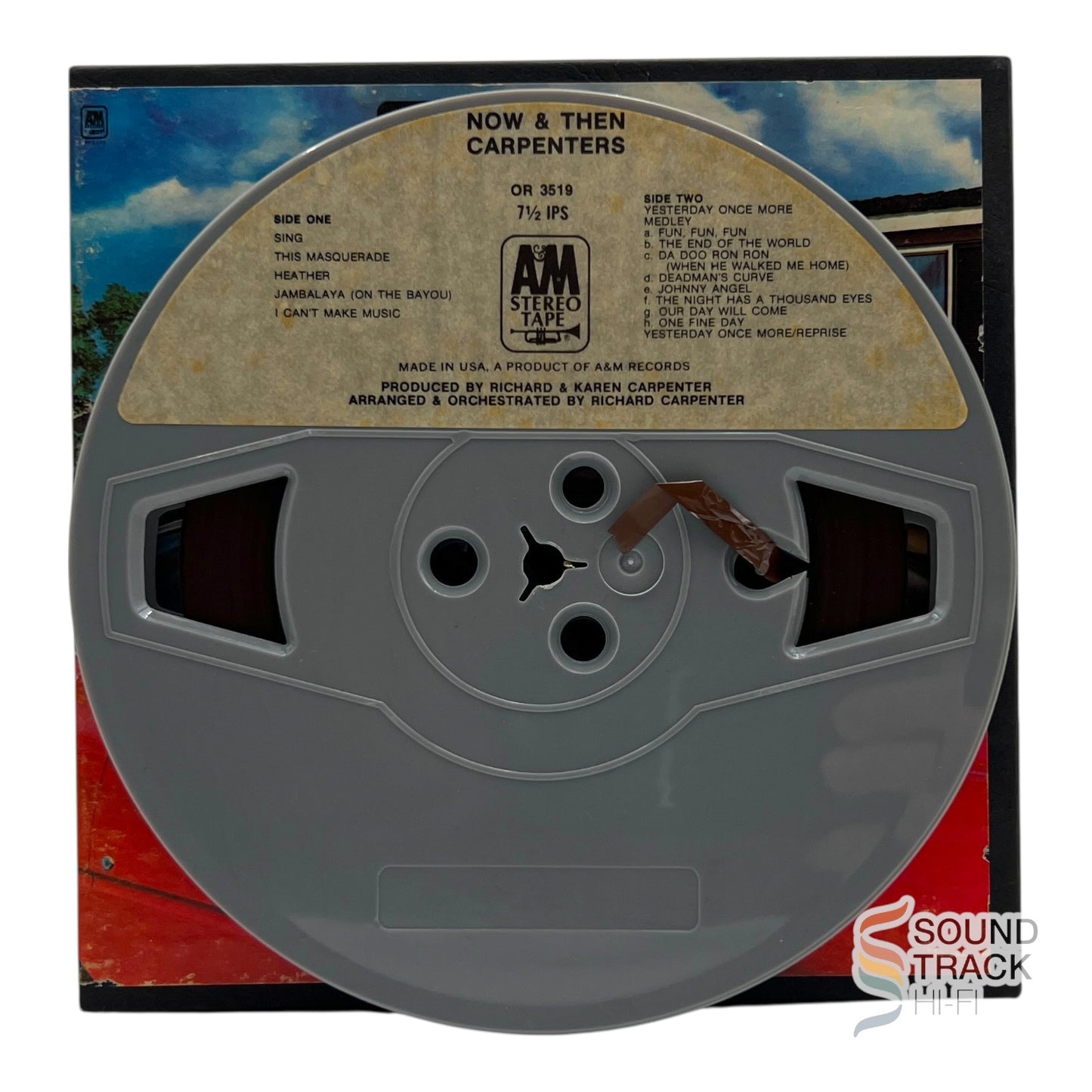 Now And Then By Carpenters 3 3/4 IPS Reel Tape A&M