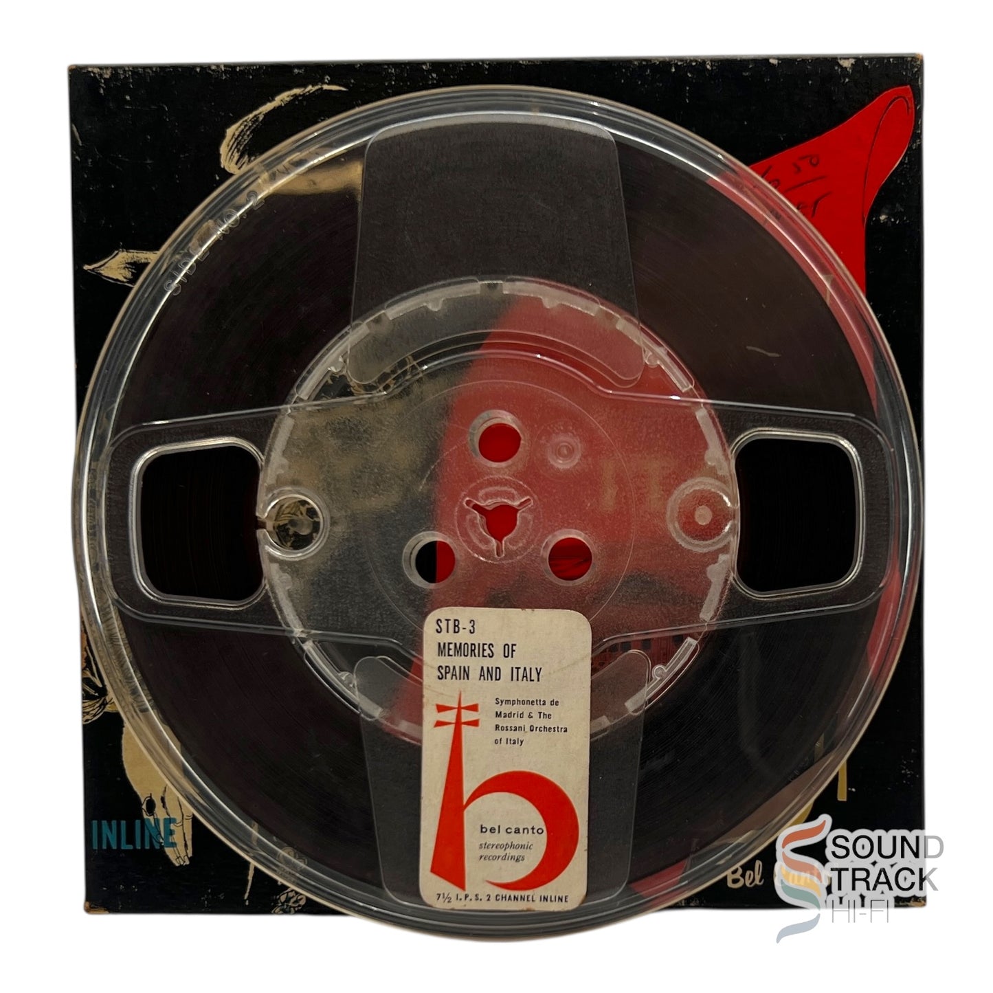 Memories Of Spain and Italy Carlos Baptista 2 Track 7.5 IPS Reel Tape Bel Canto