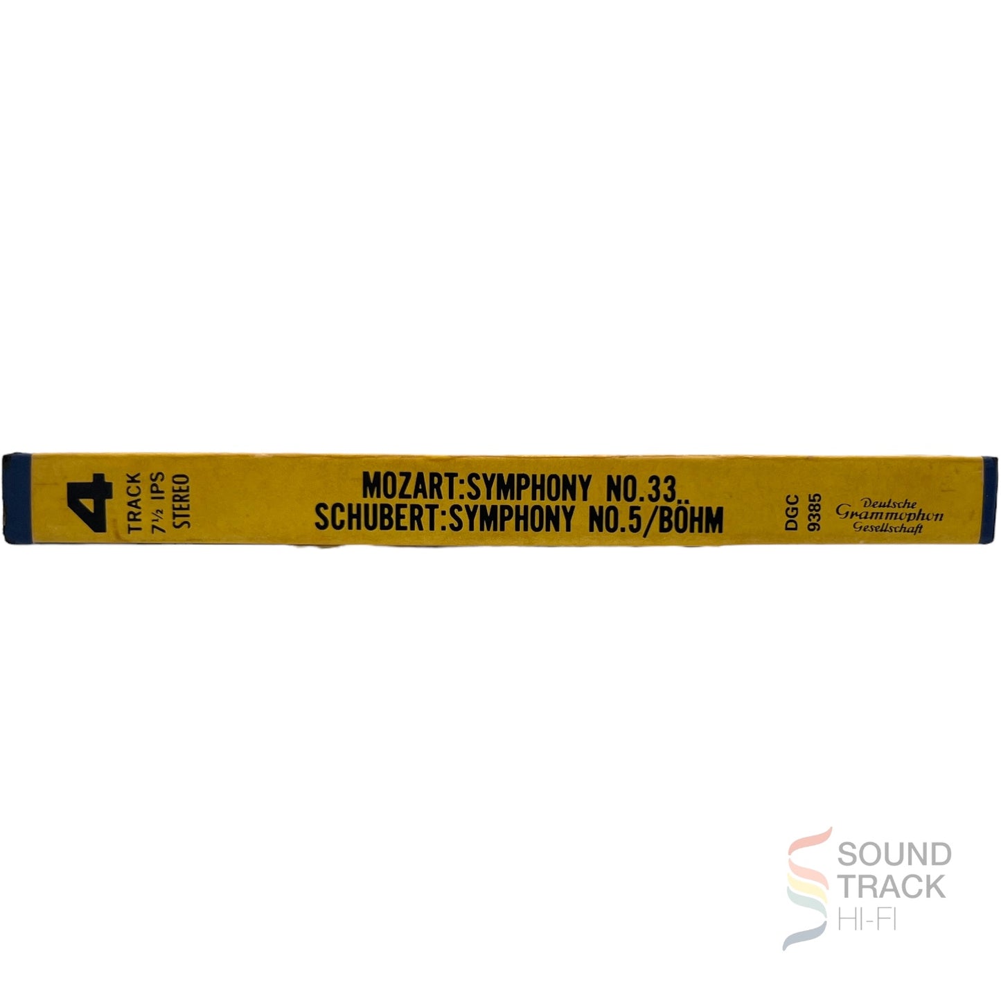 Mozart Symphony No 33 Schubert Symphony No 5 Bohm 7 1/2 IPS Reel Tape Deutsche
