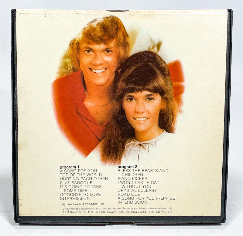 A Song For You by Carpenters Reel to Reel Tape 7 1/2 IPS A&M