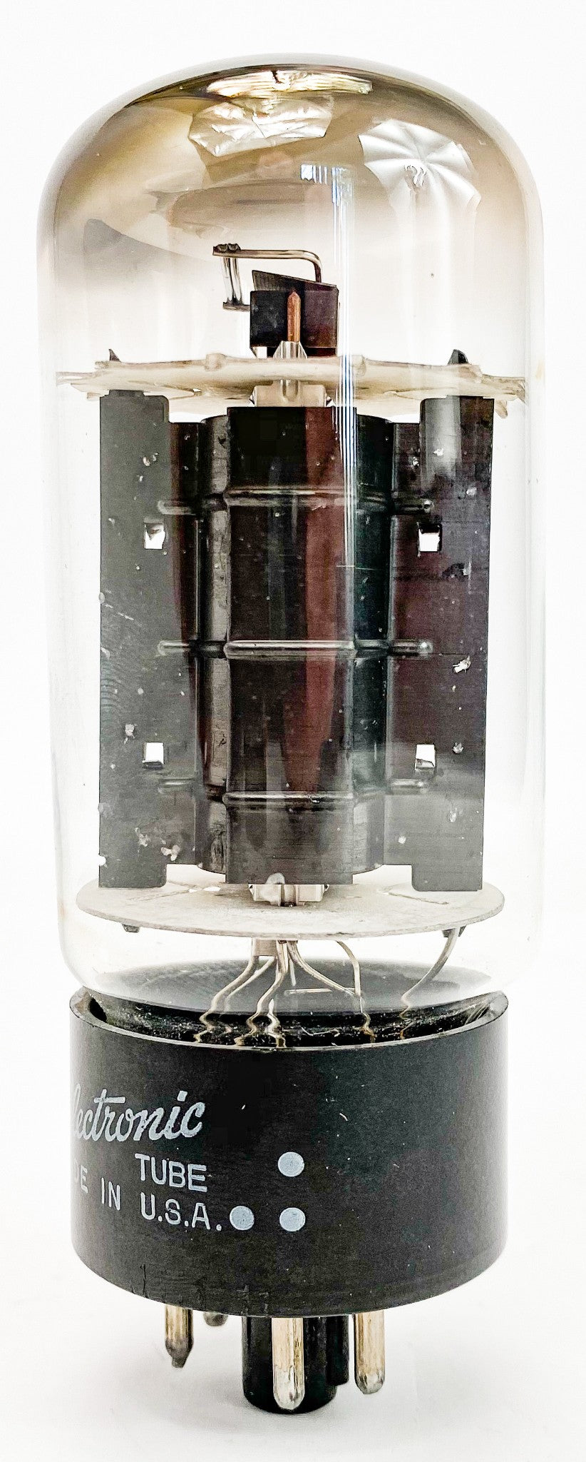 GE 6L6GB Black Plate Top D Getter Vacuum Tube