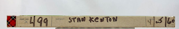 Stan Kenton Orchestra Master 10 1/2" Scotch Reel to Reel Tape 499