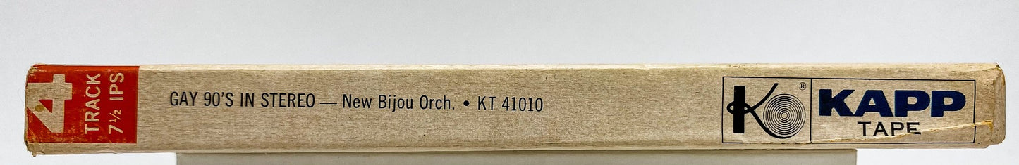Gay Nineties In Stereo New Bijou Orchestra Reel to Reel Tape 7 1/2 IPS Kapp