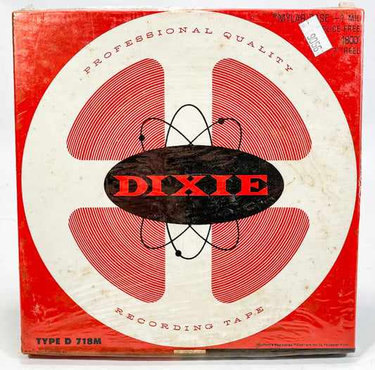 Dixie Type D 718M Reel To Reel Tape 1800 ft 7" Reel Professional NOS Sealed