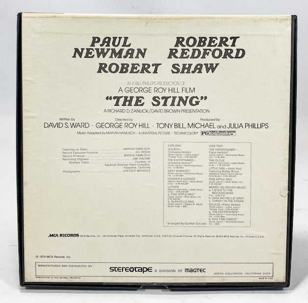 The Sting Original Soundtrack by Scott Joplin Reel to Reel Tape 7 1/2 IPS MCA