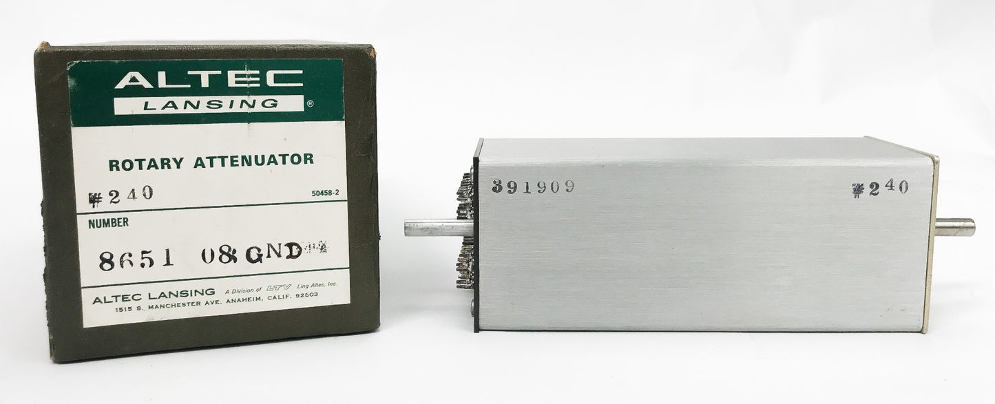 Altec Lansing Type RP8651-08 Rotary Attenuator with Original Box 1932