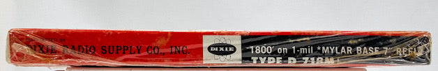 Dixie Type D 718M Reel To Reel Tape 1800 ft 7" Reel Professional NOS Sealed
