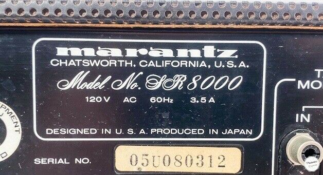 Marantz SR8000 70 Watt Stereo Receiver