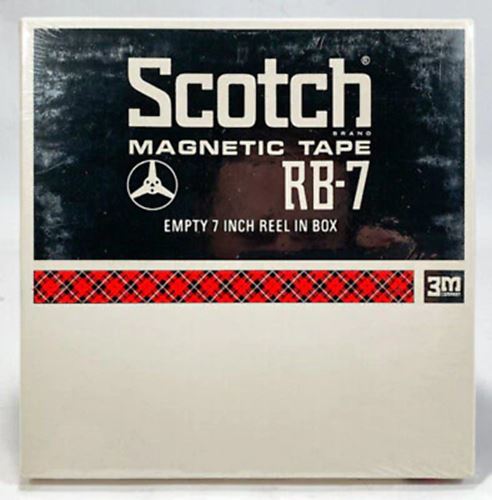 3M Scotch Empty 7" Reel To Reel Tape In Box RB-7 Professional NOS Sealed
