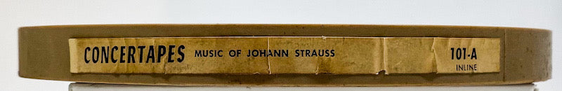 Music Of Johann Strauss by Leonard Sorkin Reel Tape Concertapes Two Track