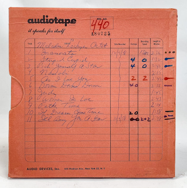 Malcolm Lockyer Octet Master 15 IPS 10 1/2" Audiotape Reel to Reel Tape 440