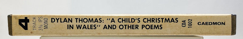 A Child's Christmas In Wales Dylan Thomas Reel to Reel Tape 3 3/4 IPS Caedmon