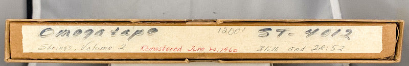 Strings Around The World by London Pops Master 15 IPS 10.5" Reel Tape 4012