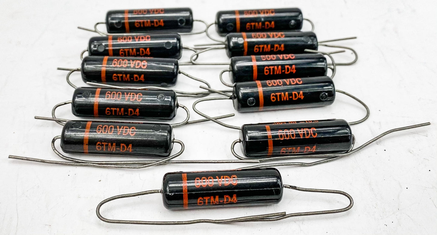 Sprague 0.004 uf 600 VDC Black Beauty Capacitors 11x NOS