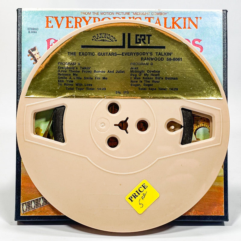 Everybody's Talkin by The Exotic Guitars Reel to Reel Tape 3 3/4 IPS Ranwood