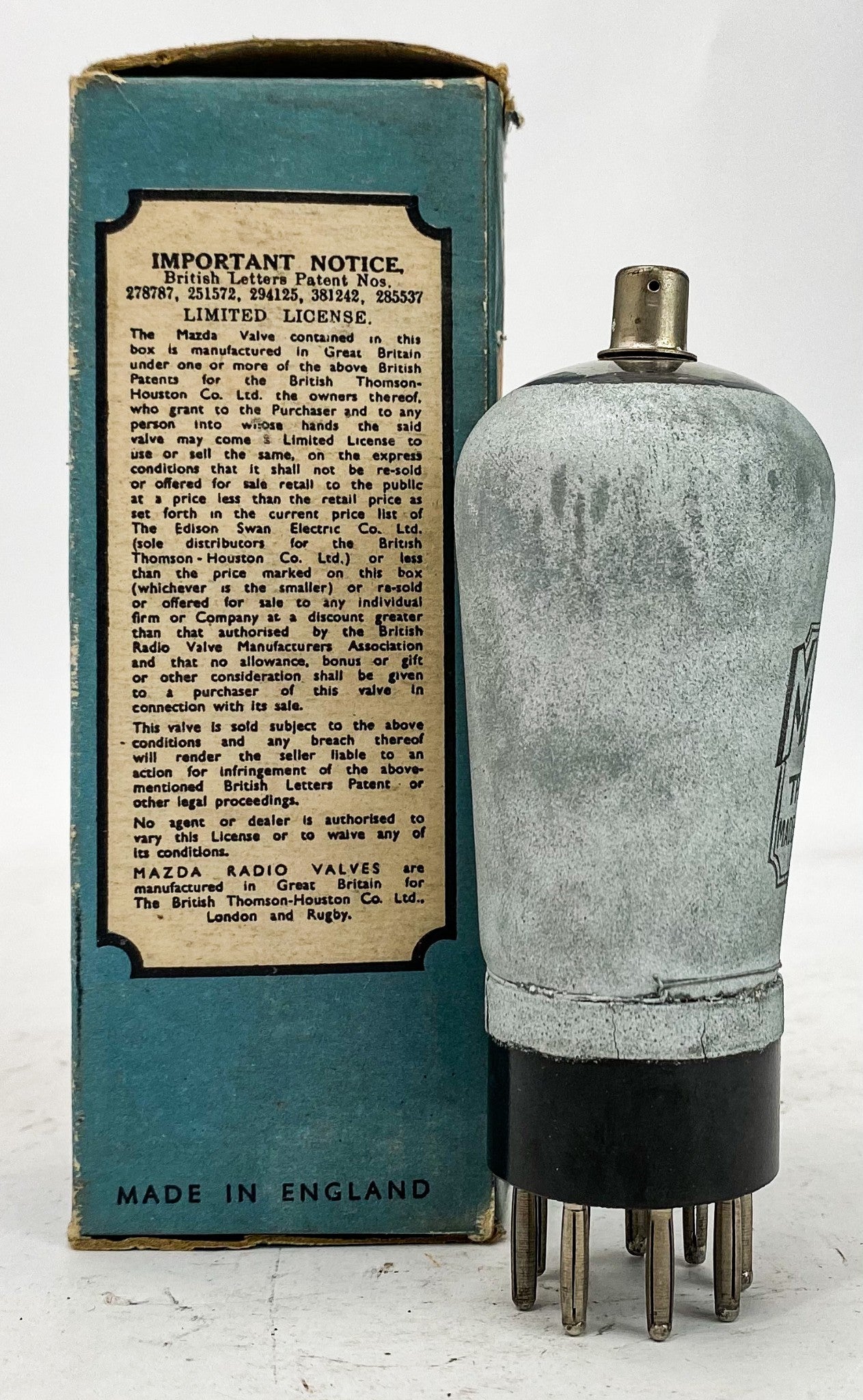 Mazda TP2620 Vacuum Tube Made In England NIB*