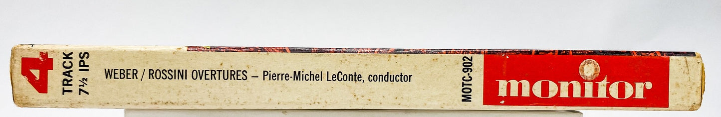 Rossini Weber Overtures LeConte Reel to Reel Tape 7 1/2 IPS Monitor Ampex Gift
