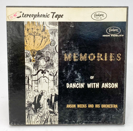 Memories of Dancin With Anson Weeks Reel to Reel Tape 7.5 IPS Fantasy Two Track