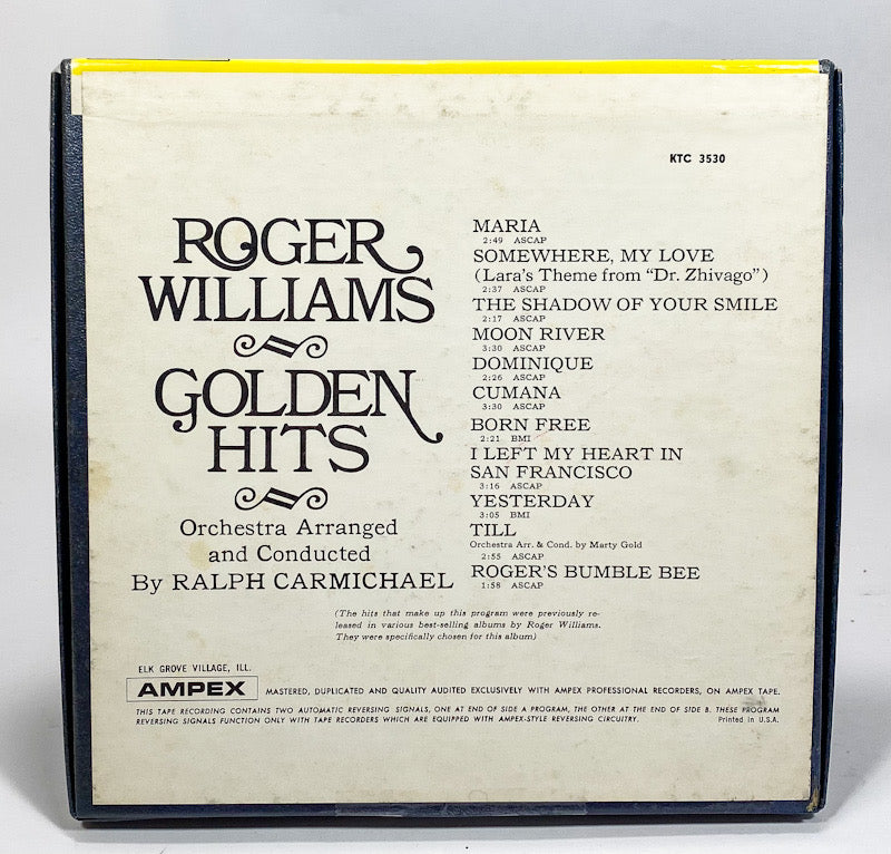 Golden Hits Roger Williams Reel to Reel Tape 7 1/2 IPS Kapp