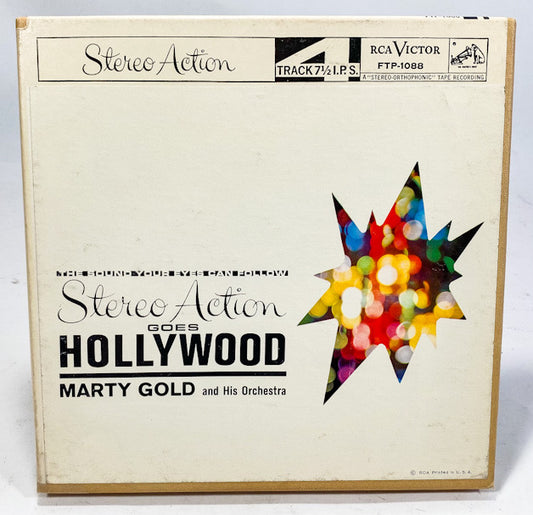 Stereo Action Goes Hollywood by Marty Gold Reel to Reel Tape 7 1/2 IPS RCA