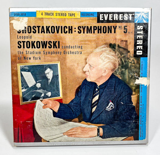 Shostakovich Symphony No 5 Stokowski Reel to Reel Tape 7 1/2 IPS Everest