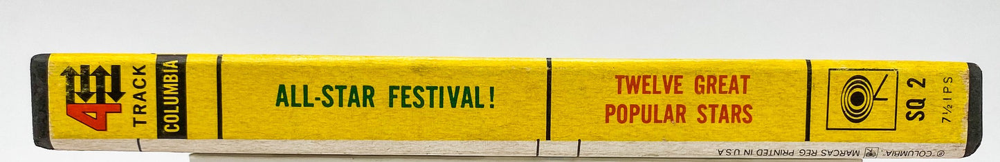 All Star Festival Twelve Great Popular Stars Reel to Reel Tape 7.5 IPS Columbia