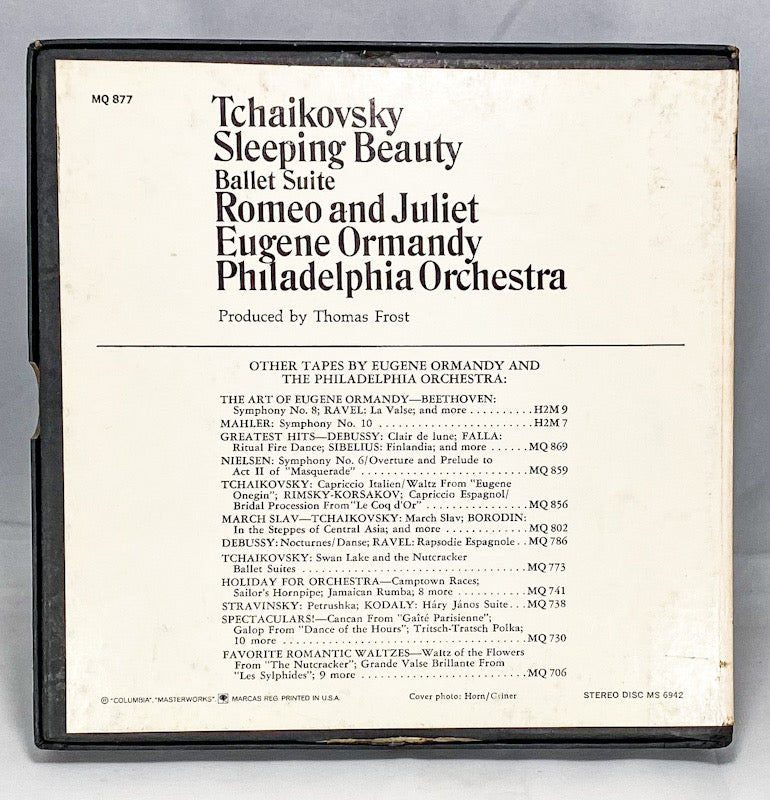 Sleeping Beauty Romeo Juliet Eugene Ormandy Reel to Reel Tape 7 1/2 IPS Columbia