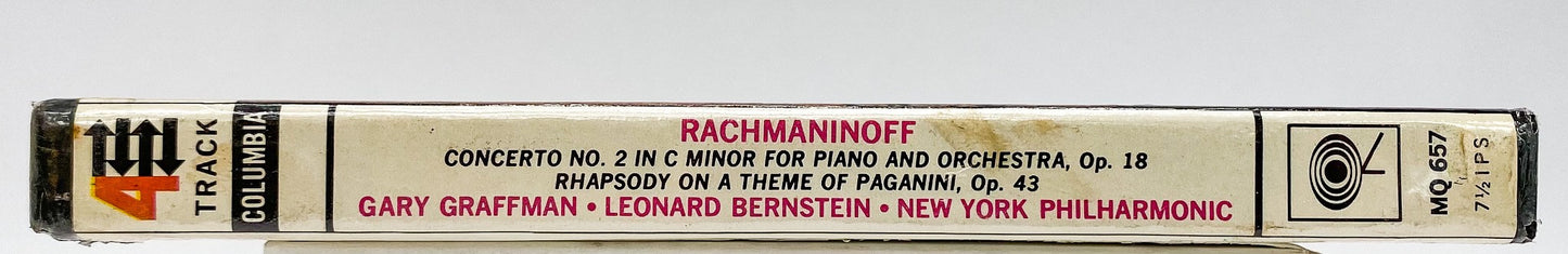 Rachmaninoff Concerto No 2 Reel to Reel Tape 7.5 IPS Columbia Bernstein Graffman