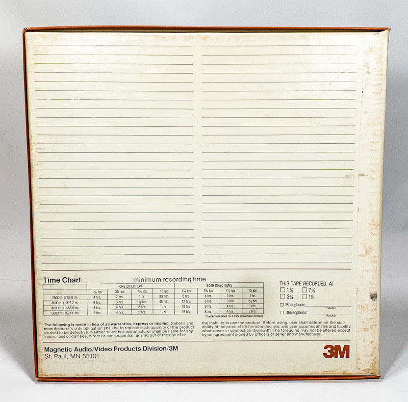 3M Scotch 10 1/2" Diameter 1/4" Wide Plastic Empty Take Up Reel To Reel Tape