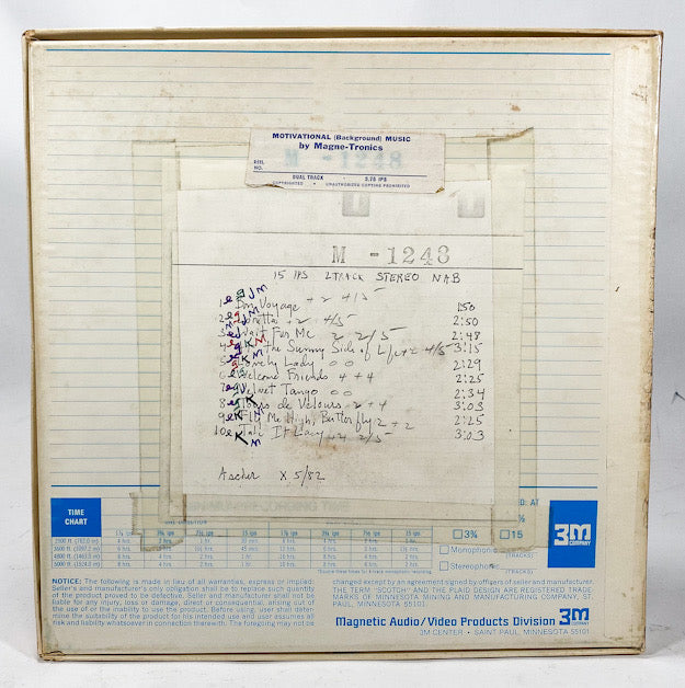Motivational Background Music Magne-Tronics Master 10.5" Reel to Reel Tape M1248