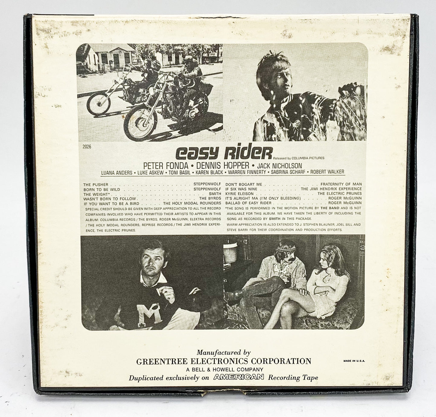 Easy Rider Soundtrack Reel to Reel Tape 7 1/2 IPS Reprise Jimi Hendrix The Byrds