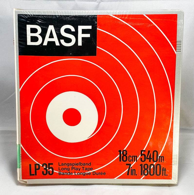 BASF LP 35 Long Play Reel Tape 18cm 540m 7 in 1800 ft New Sealed Made In Germany
