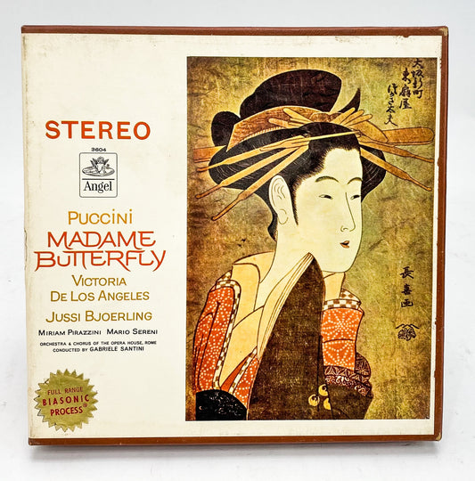 Puccini Madame Butterfly De Los Angeles Santini Reel to Reel Tape 7.5 IPS Angel