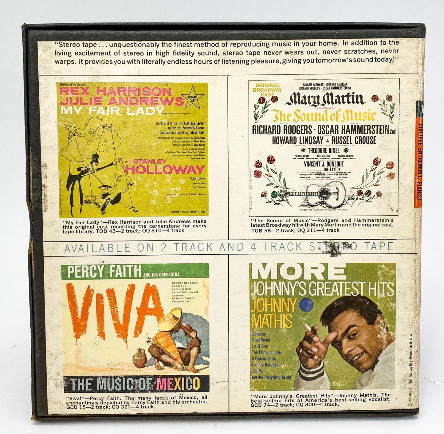 Rachmaninoff Concerto No 2 Bernstein Reel to Reel Tape 7 1/2 IPS Columbia