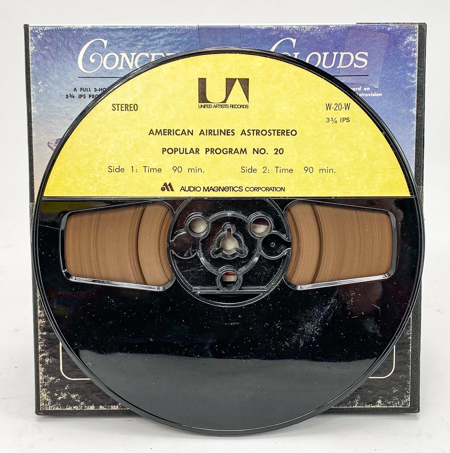 American Airlines Popular Program No. 20 Reel to Reel Tape 3 3/4 IPS United