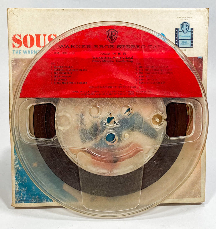 Sousa In Stereo Henry Mancini Reel to Reel Tape 7 1/2 IPS Warner Bros